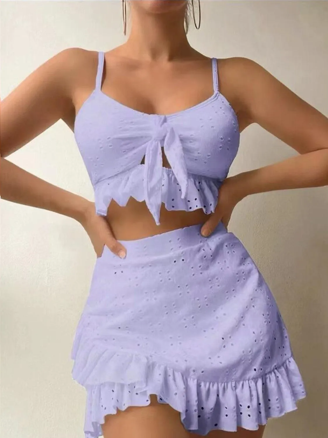3 piece swimsuit and cover up set sold by Miss Sparkling product image thumbnail 4