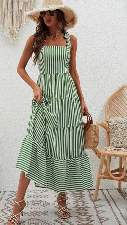 Tie Shoulder Maxi Dress sold by Miss Sparkling product image thumbnail 2