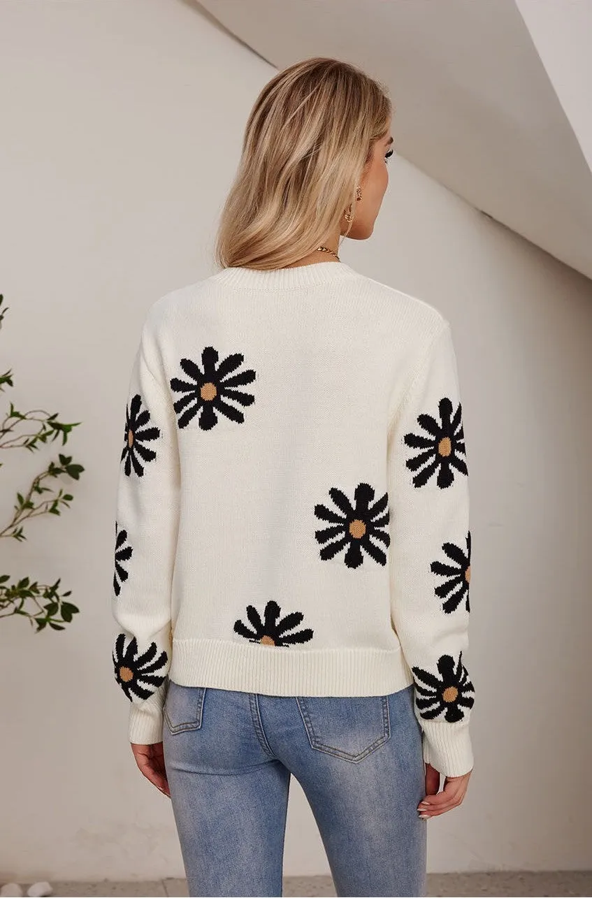 All over daisy sweater sold by Miss Sparkling product image thumbnail 2