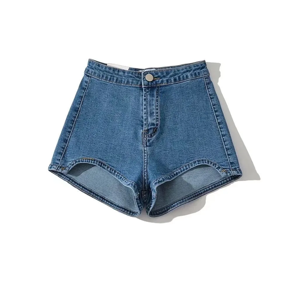 High Waist Denim Shorts sold by Miss Sparkling product image thumbnail 2