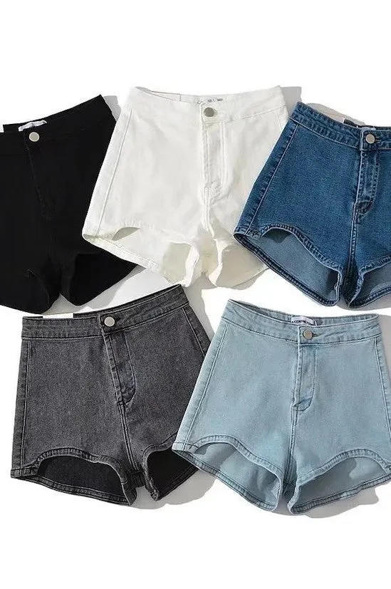 High Waist Denim Shorts sold by Miss Sparkling