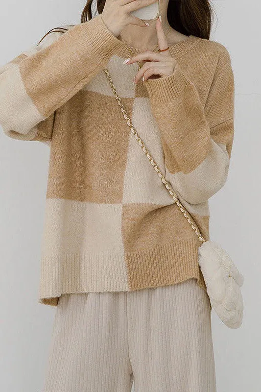 Checkered sweater sold by Miss Sparkling product image thumbnail 2