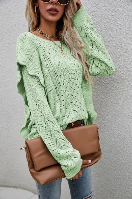 Knitted pullover sweater top sold by Miss Sparkling