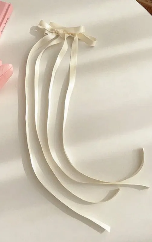 Long Ribbon hair bow made by Miss Sparkling