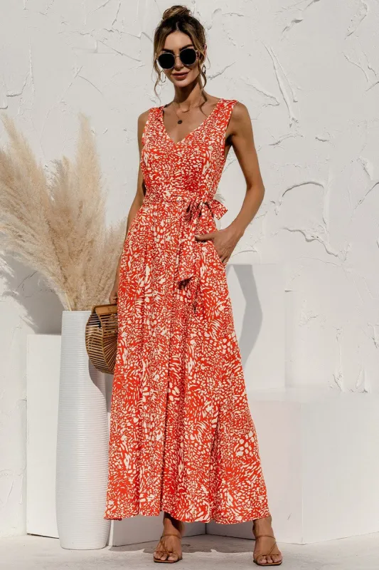 Tie Detail Maxi Dress made by Miss Sparkling