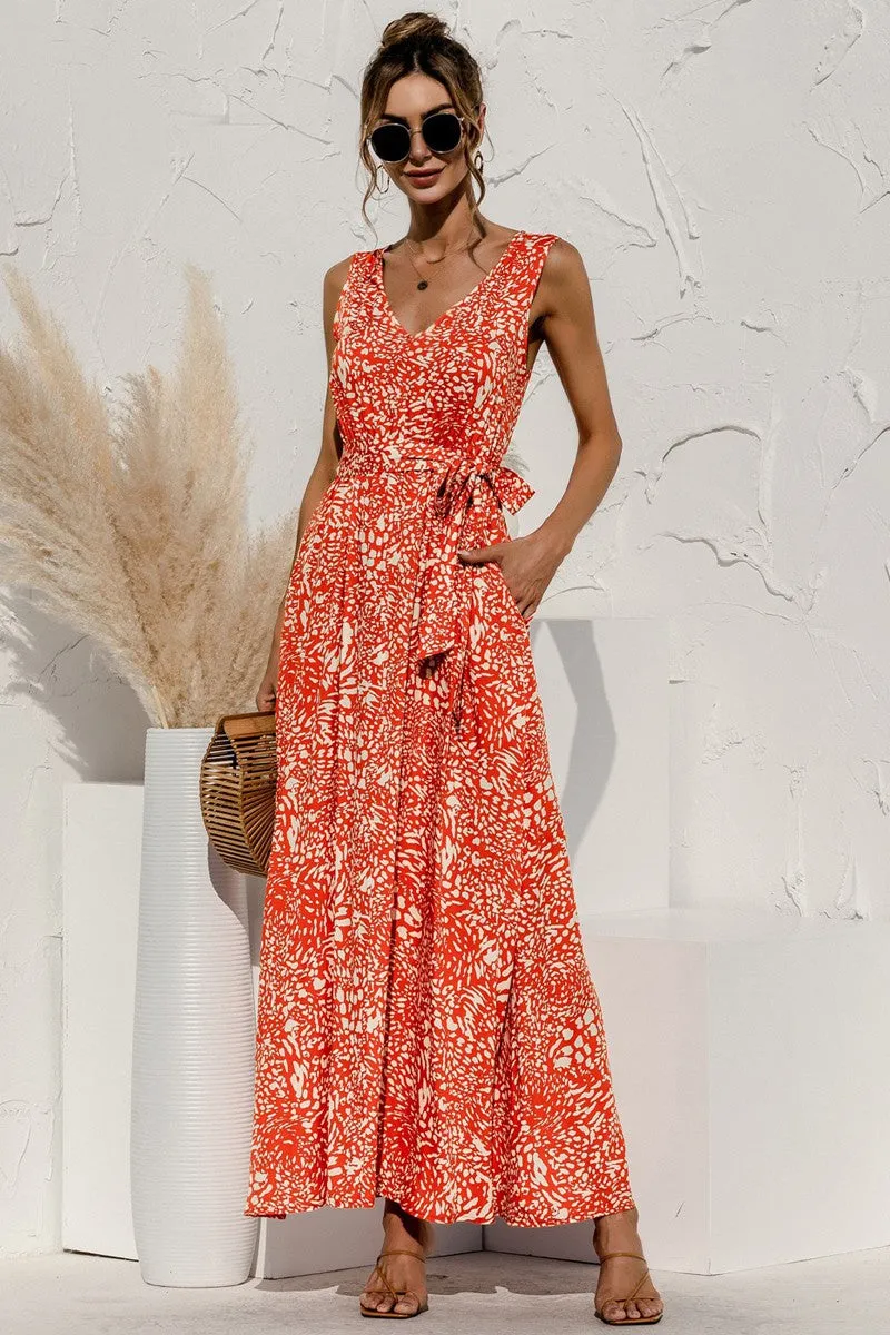 Tie Detail Maxi Dress sold by Miss Sparkling