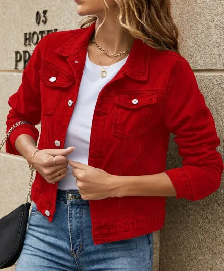 Denim jacket sold by Miss Sparkling product image thumbnail 4