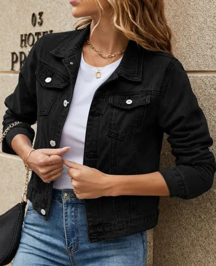 Denim jacket sold by Miss Sparkling product image thumbnail 5