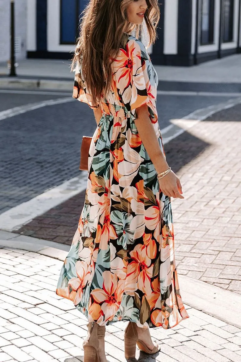 Floral midi dress sold by Miss Sparkling product image thumbnail 4