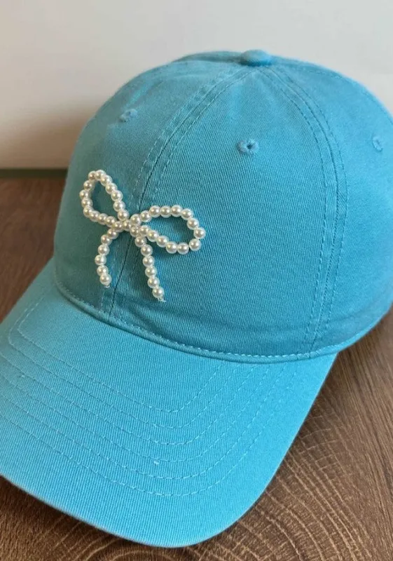 Bow baseball cap made by Miss Sparkling