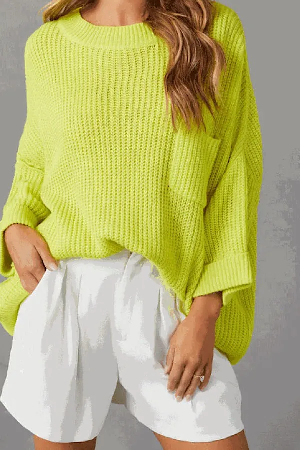 Oversized knit sweater top sold by Miss Sparkling product image thumbnail 2