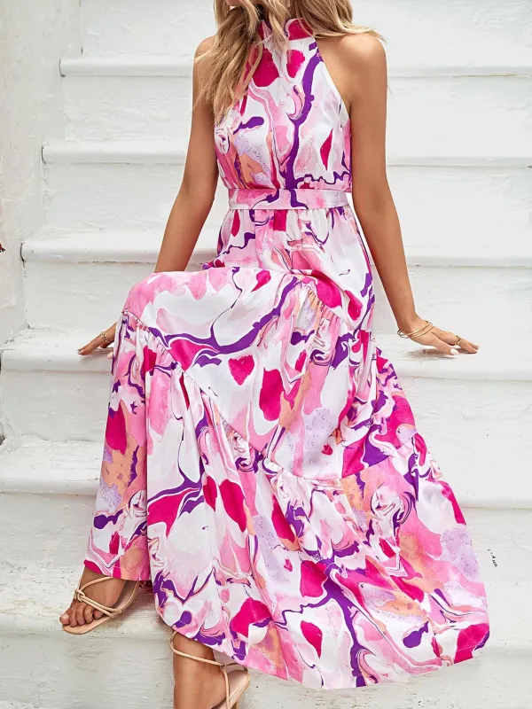 Halter maxi dress made by Miss Sparkling