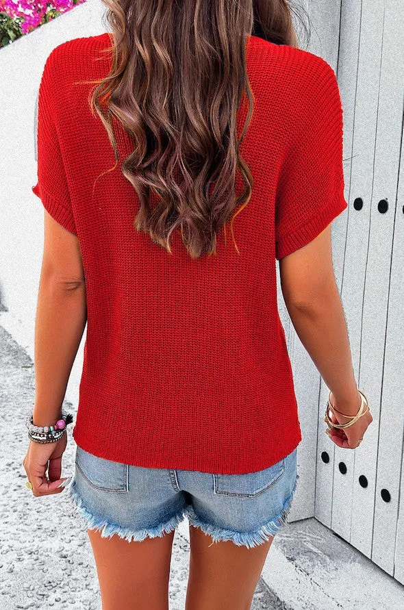 Knit round neck top sold by Miss Sparkling product image thumbnail 3
