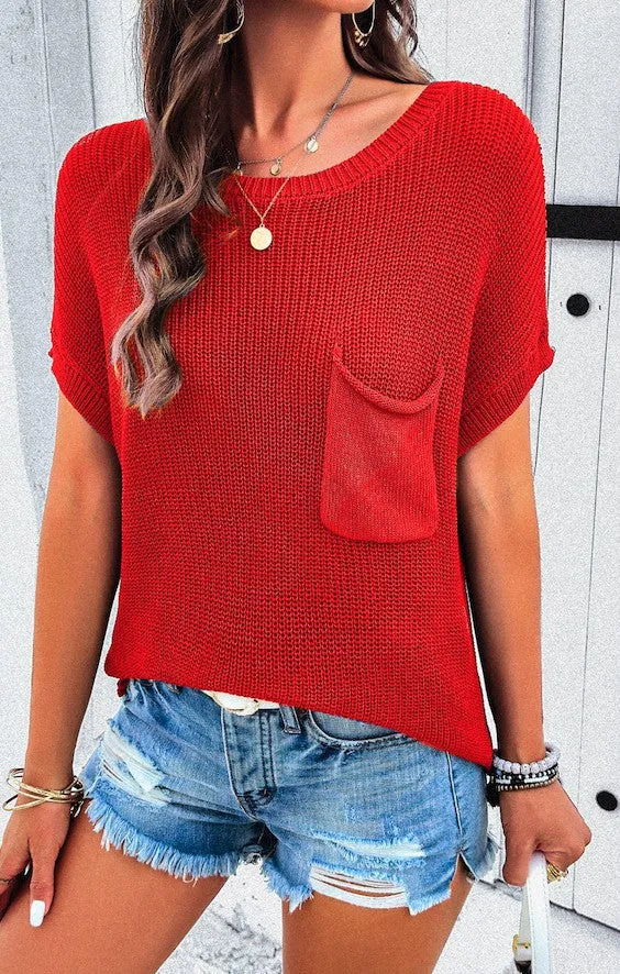 Knit round neck top sold by Miss Sparkling product image thumbnail 2