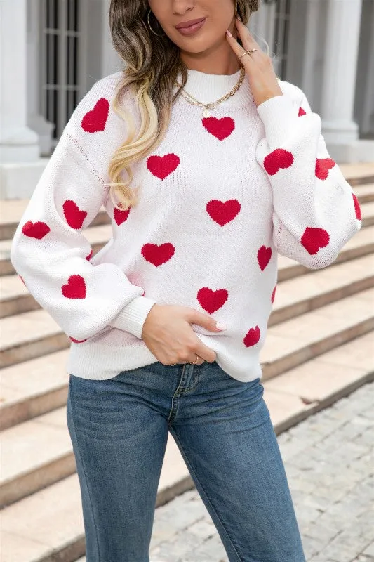 Heart sweater made by Miss Sparkling