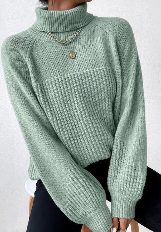 Knit turtleneck sweater sold by Miss Sparkling product image thumbnail 2