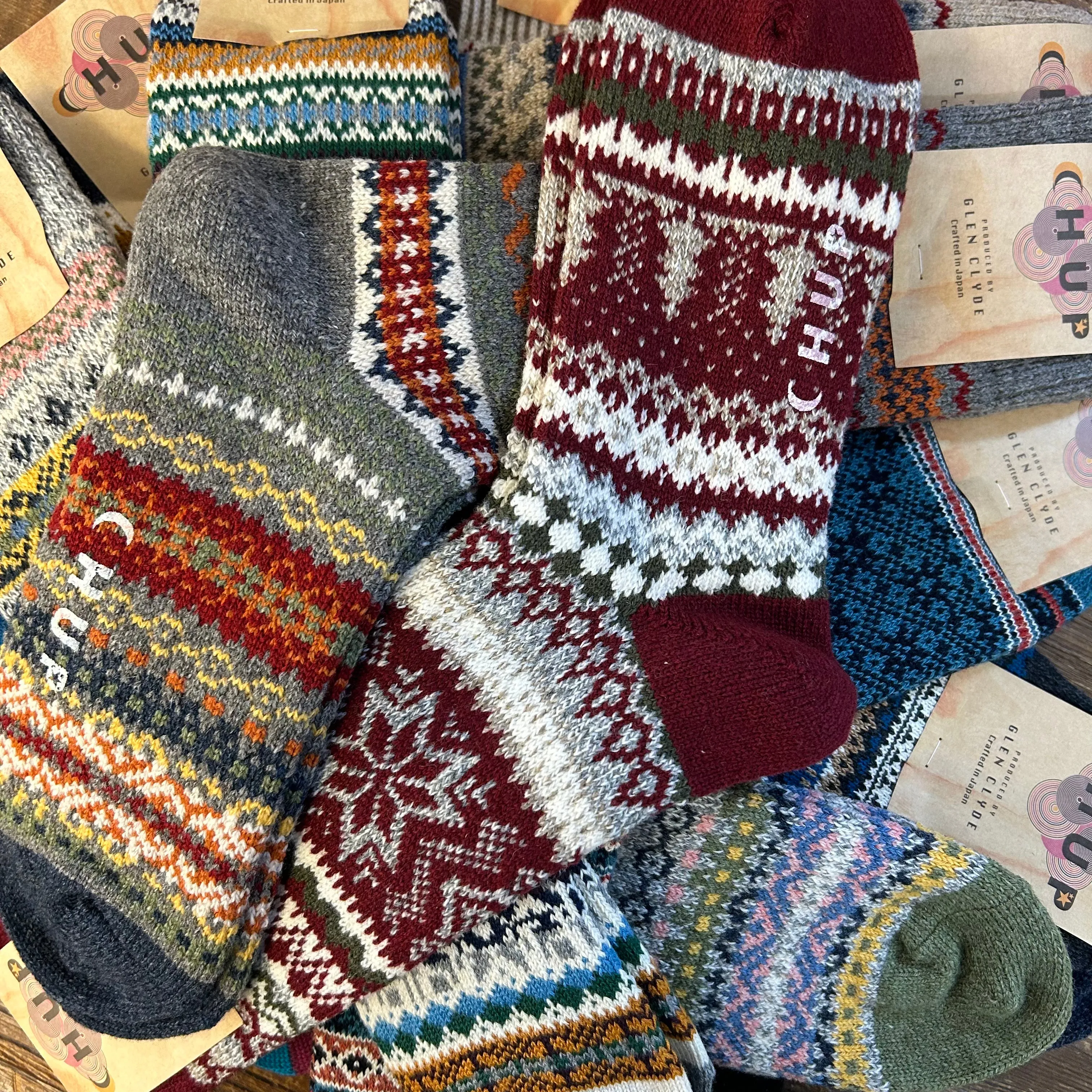 Mystery Bag – Wool Socks 5-Pair Set (L Size) sold by CHUP