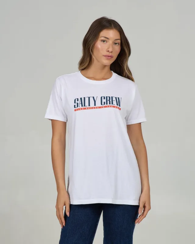 Marlin Paradise Boyfriend Tee - White sold by Salty Crew