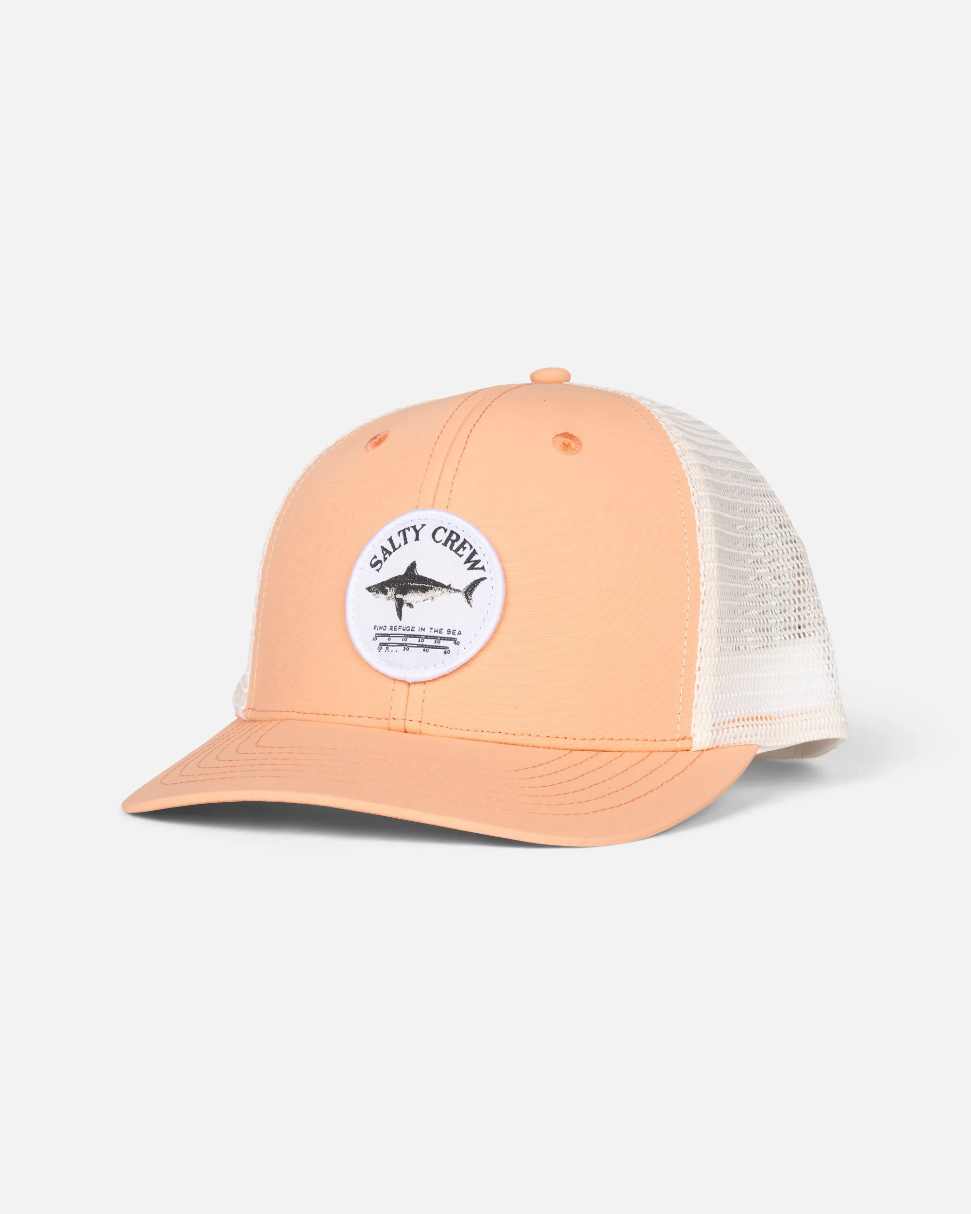 Bruce Retro Trucker - Apricot sold by Salty Crew