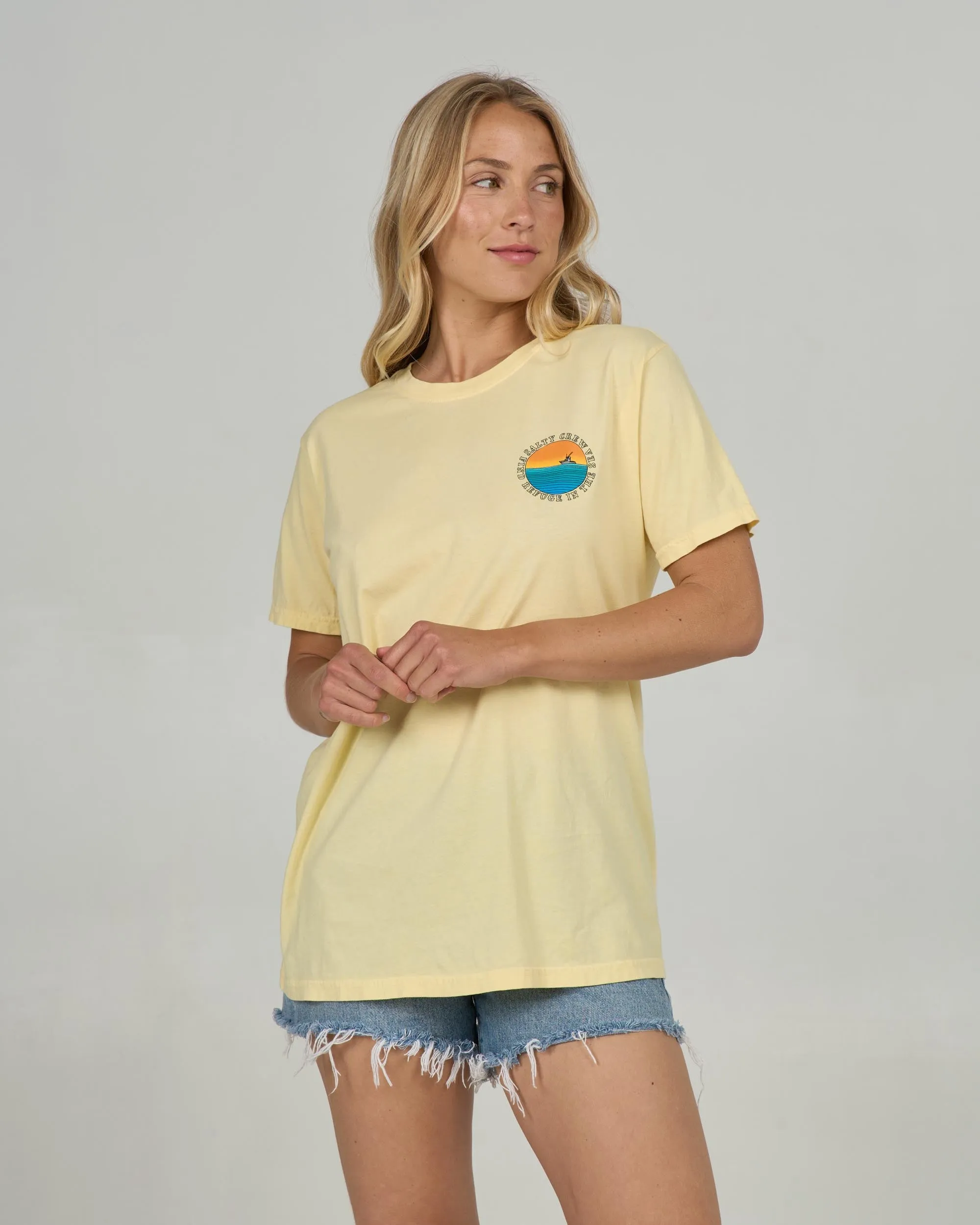 Sunset Boyfriend Tee - Sunshine sold by Salty Crew
