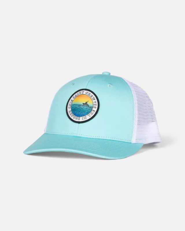 Patched Retro Trucker - Seafoam made by Salty Crew