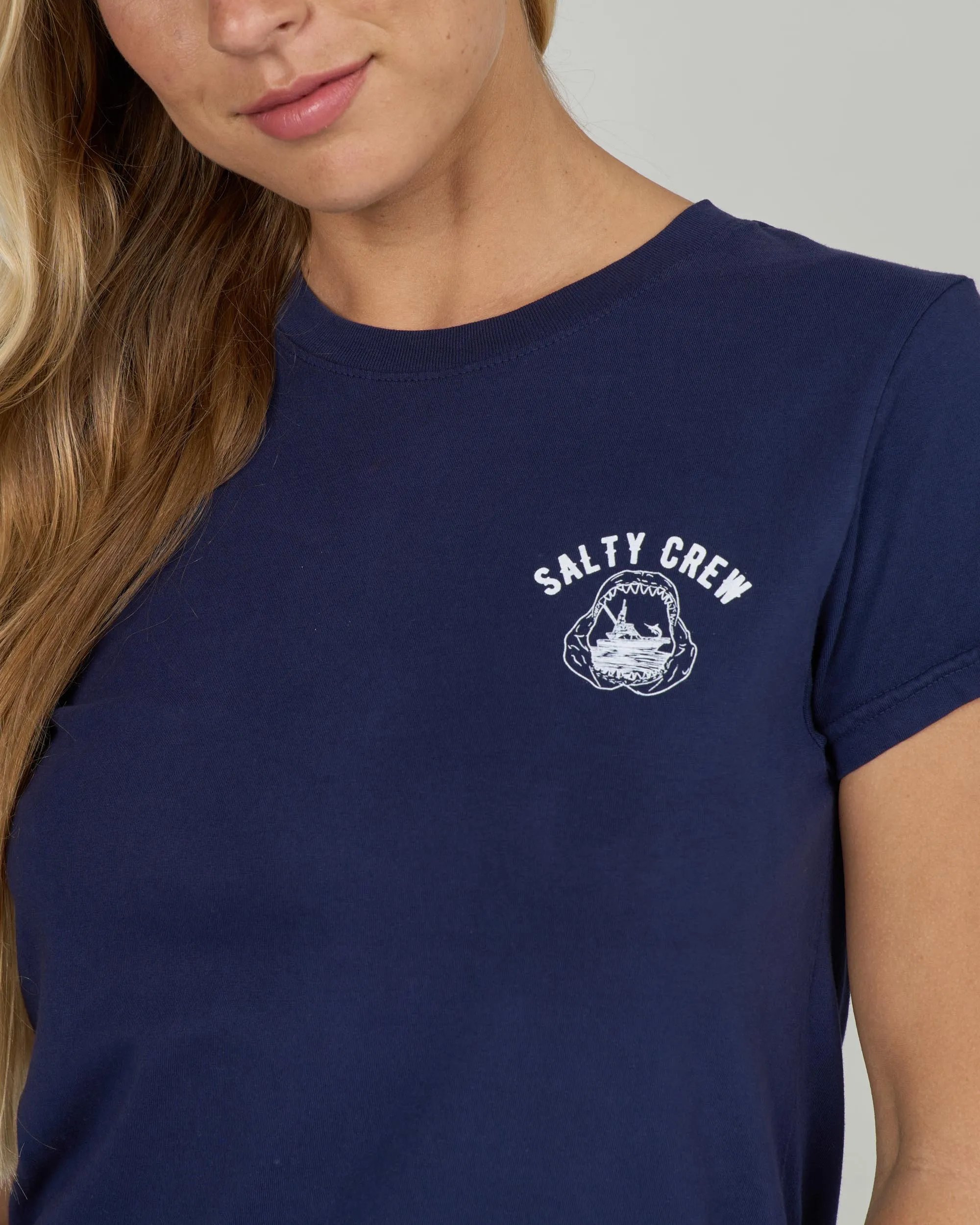 Jawbone Modern Tee - Bright Navy sold by Salty Crew product image thumbnail 3