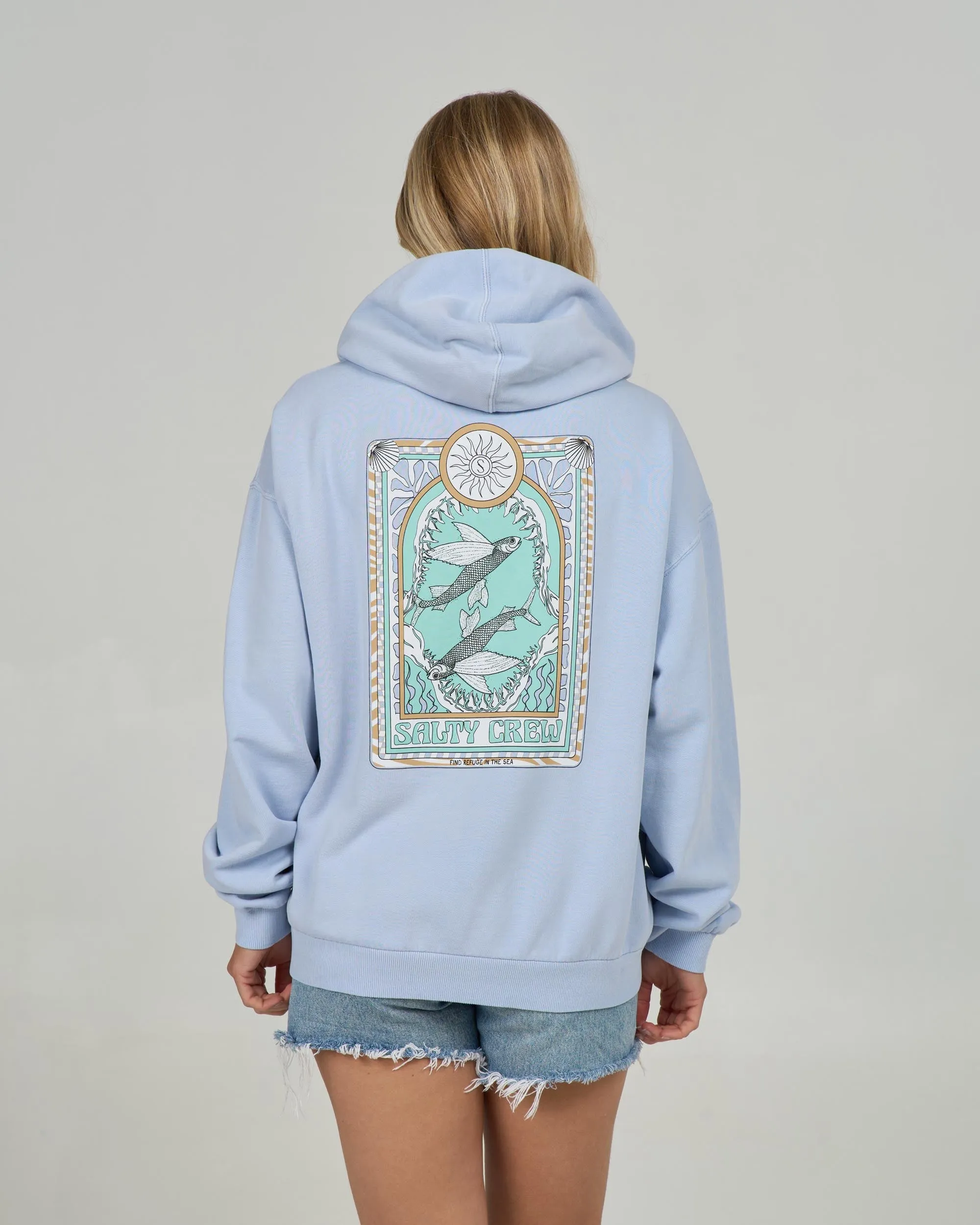 Zodiac Hoody - Fog sold by Salty Crew product image thumbnail 2