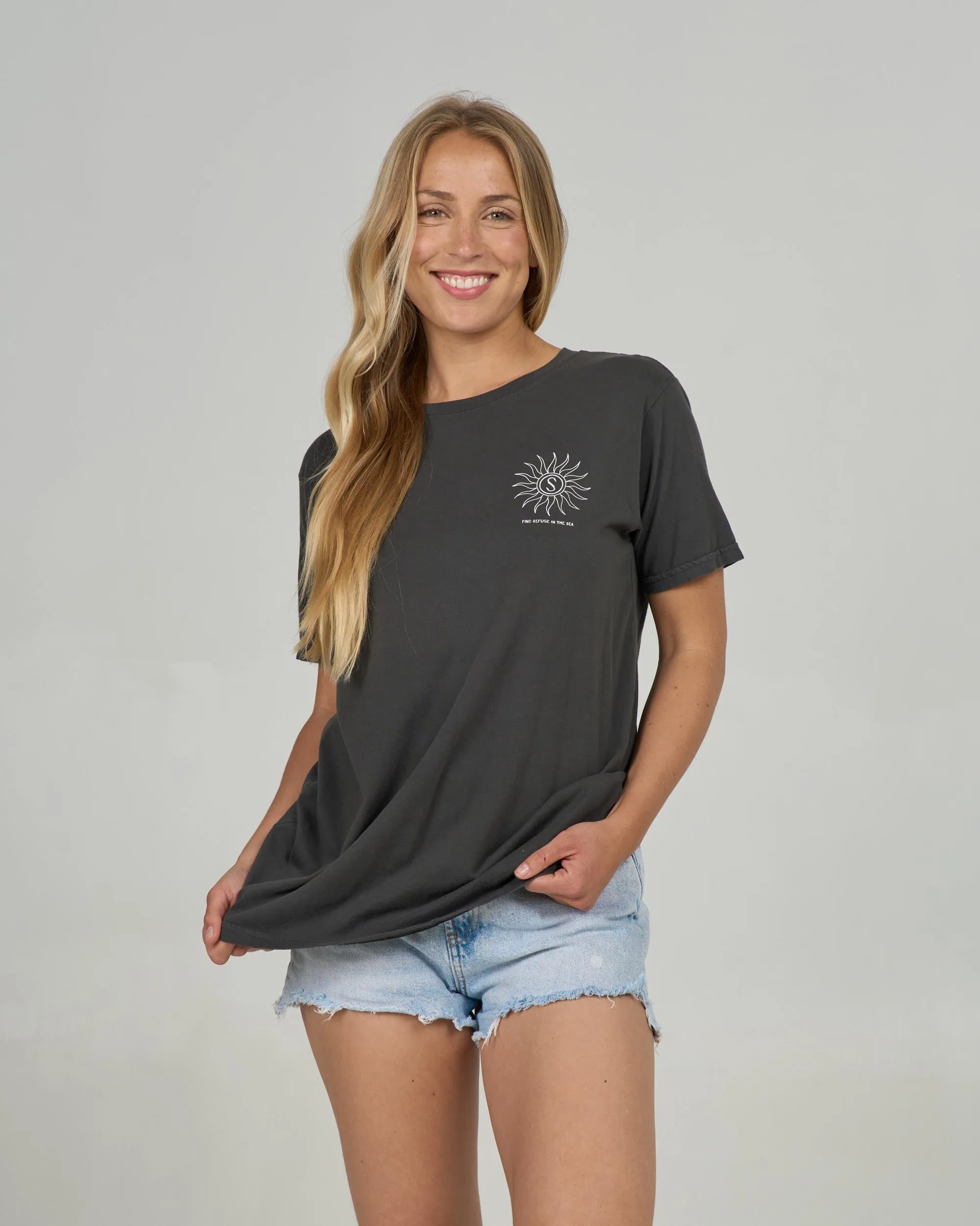 Zodiac Boyfriend Tee - Charcoal sold by Salty Crew