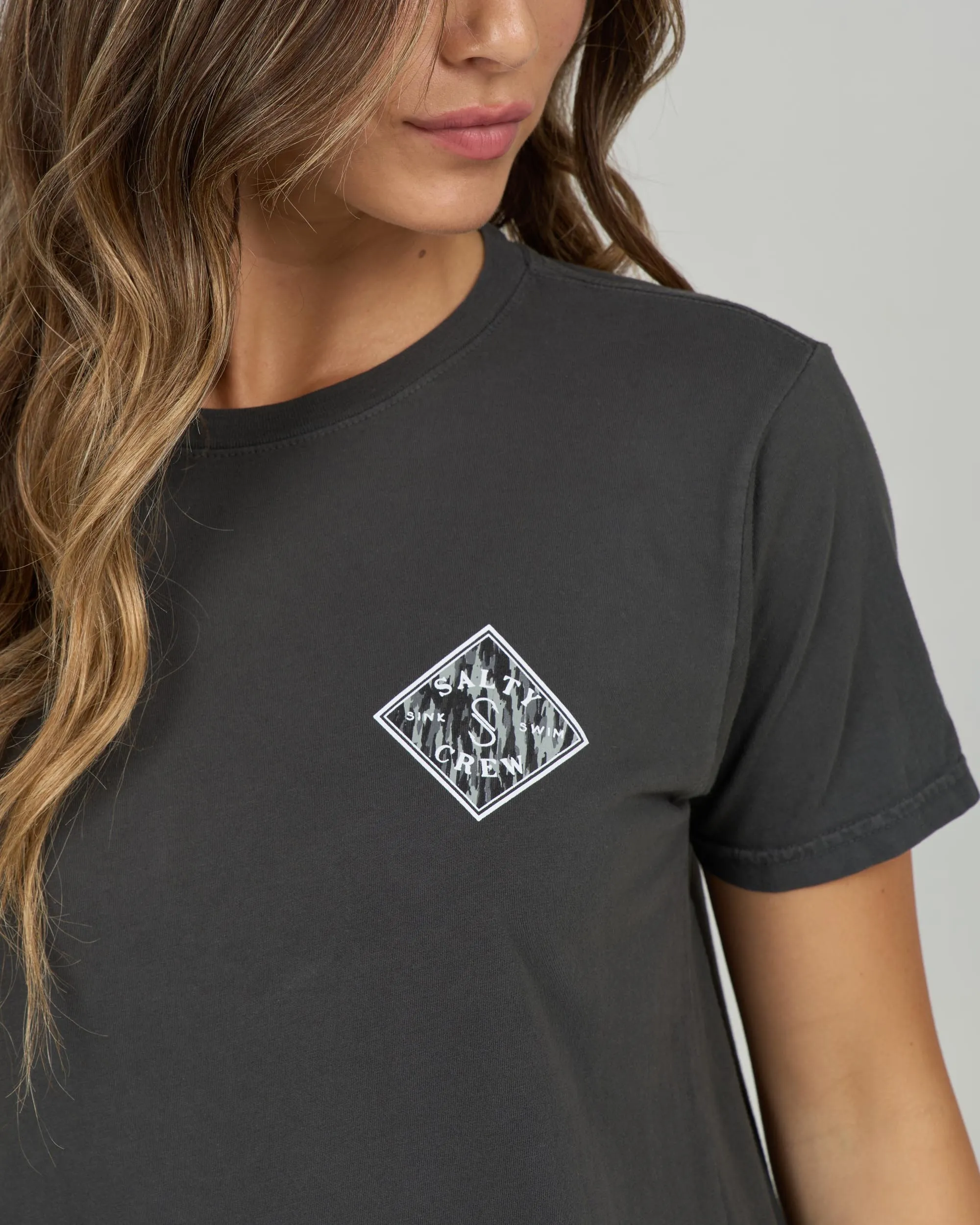 Tippet Boyfriend Tee - Charcoal sold by Salty Crew product image thumbnail 3