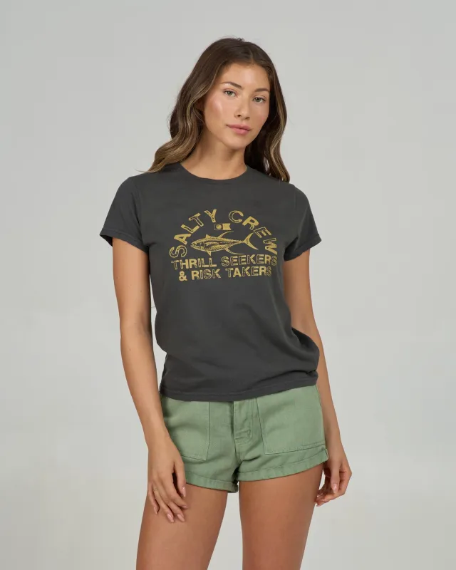 Stamped Modern Tee - Charcoal sold by Salty Crew