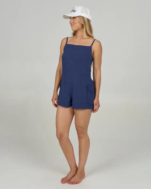 Driftwood Romper - Bright Navy sold by Salty Crew