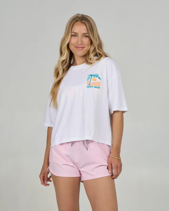 Travel Far Skimmer Tee - White sold by Salty Crew