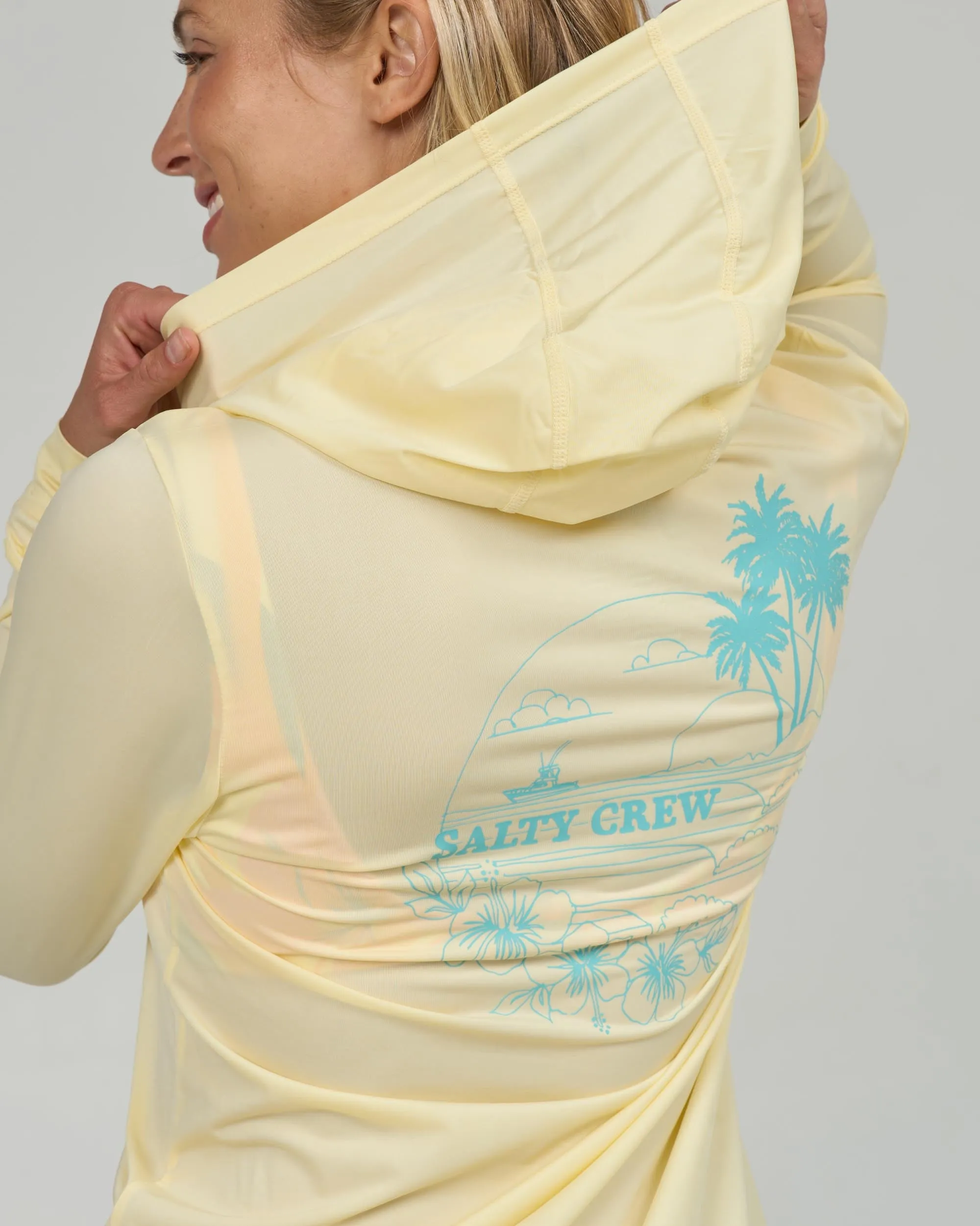 Heatwave Hooded Sunshirt - Banana sold by Salty Crew product image thumbnail 4