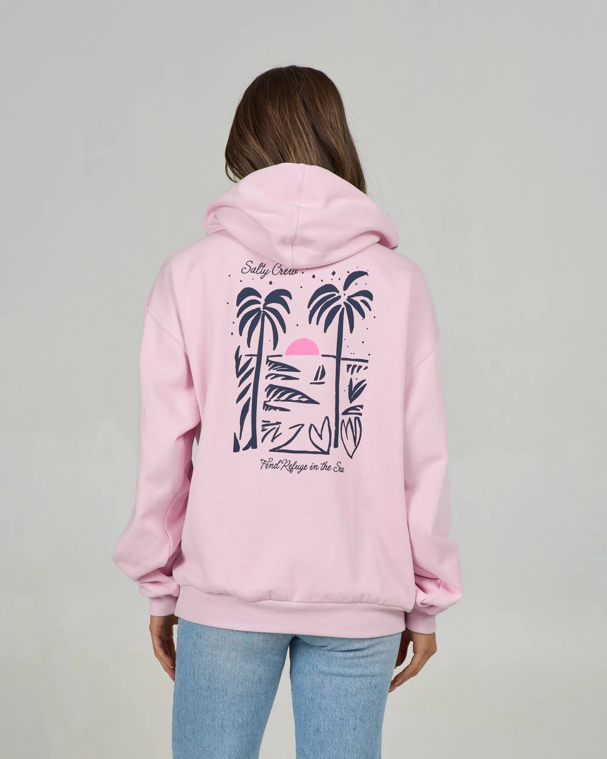 Geo Palm Hoody - Pink Skies sold by Salty Crew product image thumbnail 2