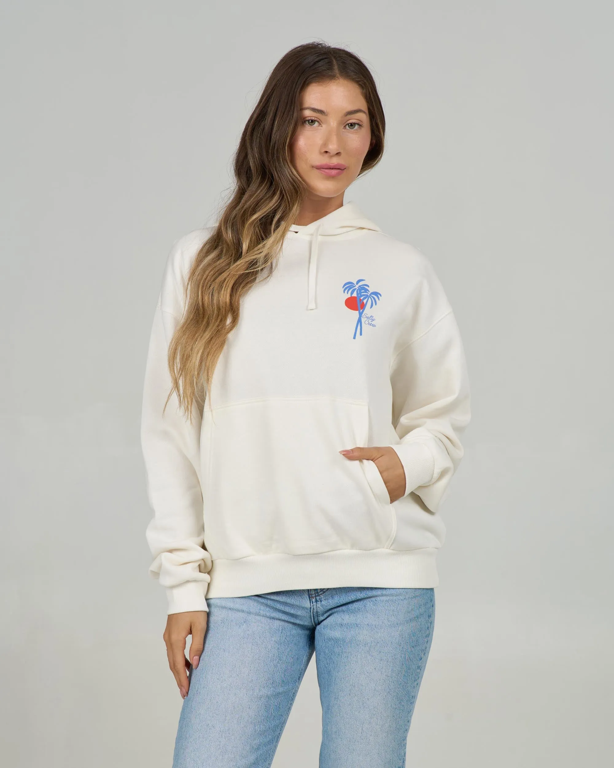 Geo Palm Hoody - Off White sold by Salty Crew