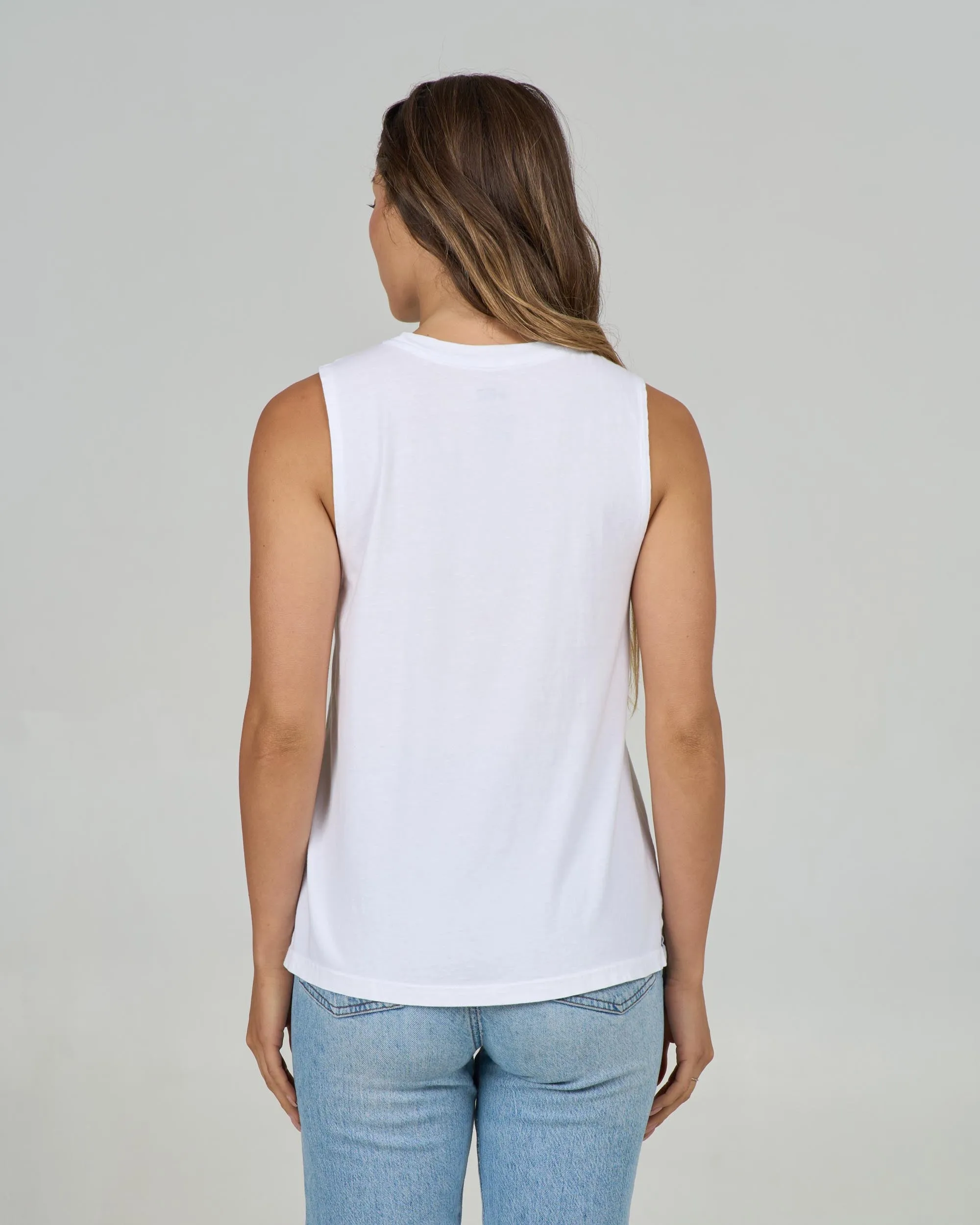 Keyhole Muscle Tank - White sold by Salty Crew product image thumbnail 2