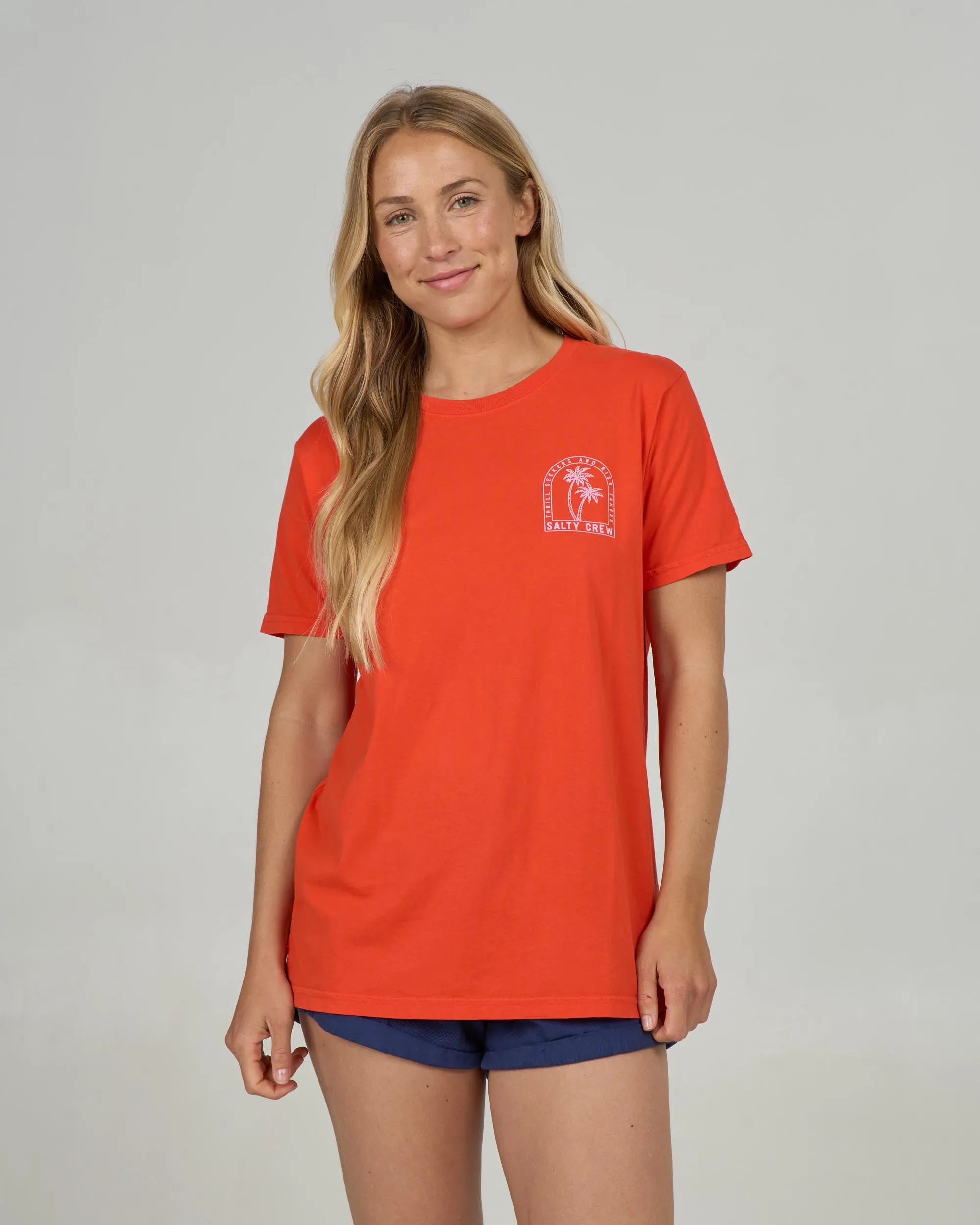 Archway Boyfriend Tee - Chili Pepper sold by Salty Crew