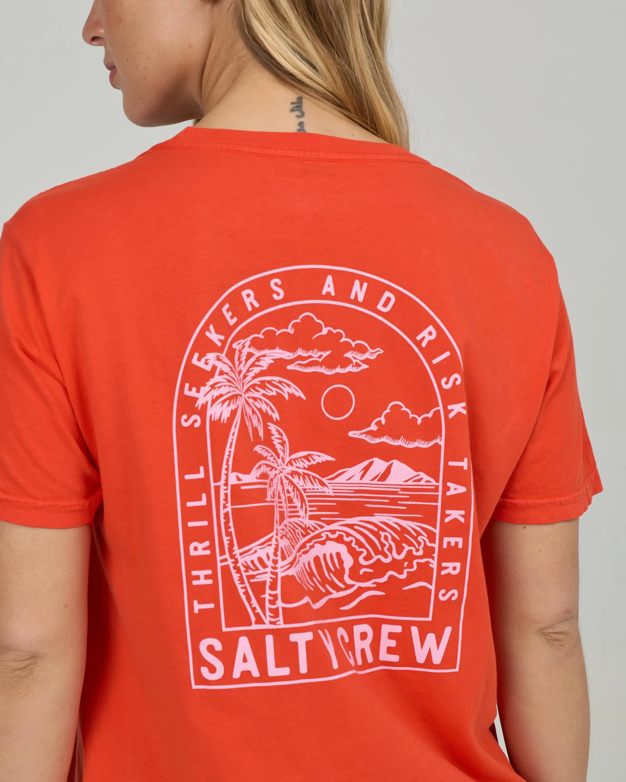 Archway Boyfriend Tee - Chili Pepper sold by Salty Crew product image thumbnail 4