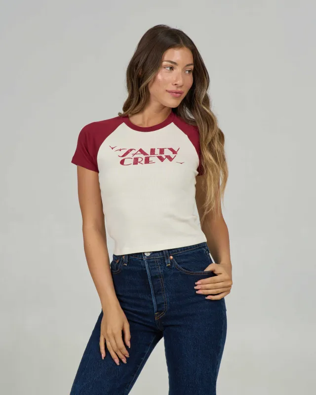 Sailor Delight Raglan Tee - Plum made by Salty Crew
