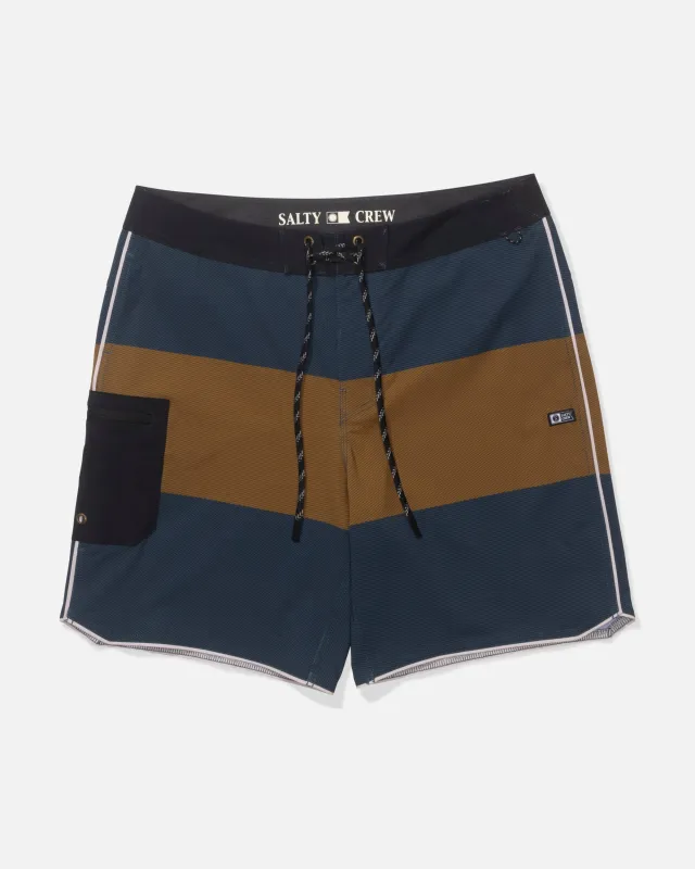 Session 19" Block Boardshort - Midnight Navy made by Salty Crew