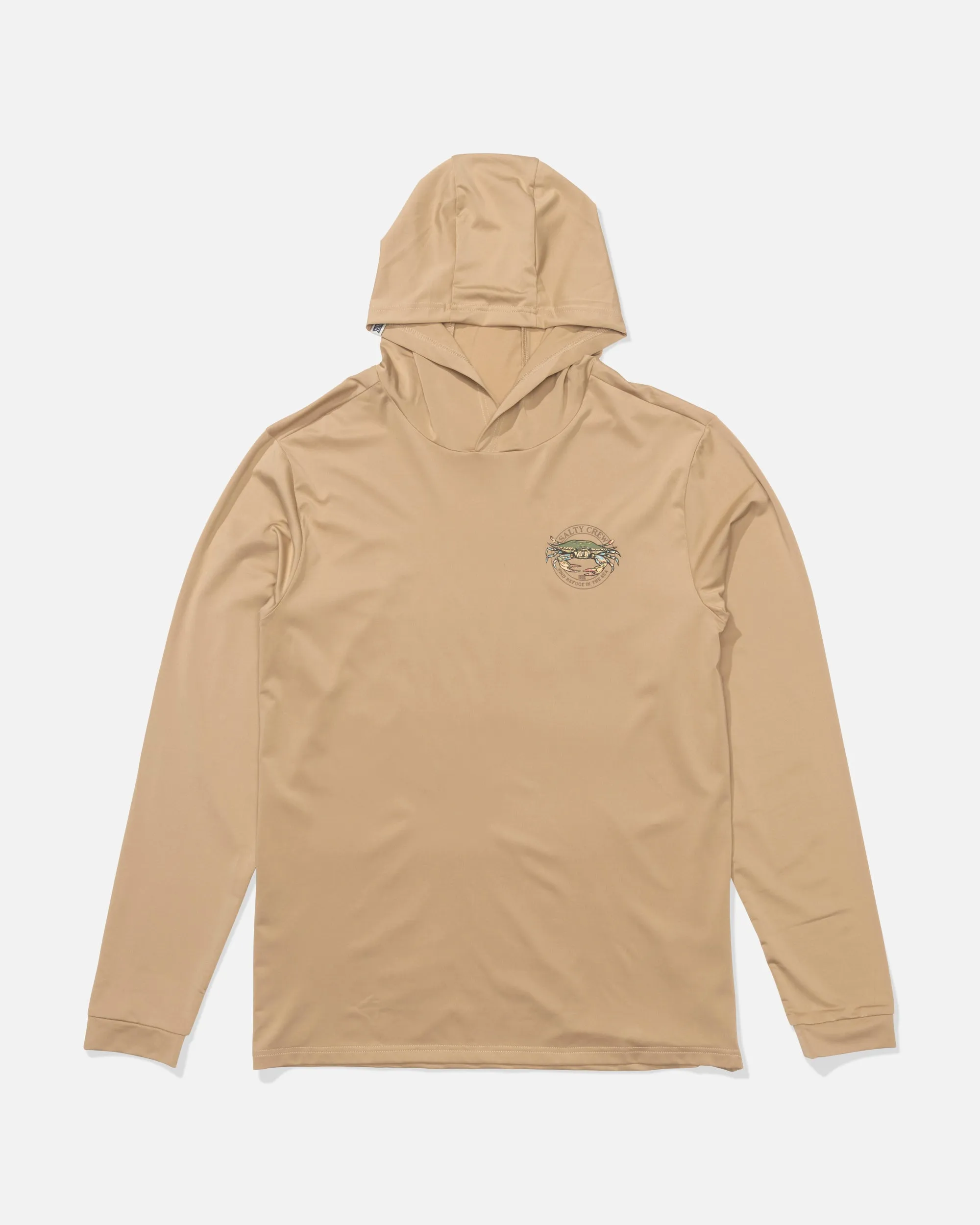 Jimmy Hooded Sunshirt - Khaki sold by Salty Crew product image thumbnail 2