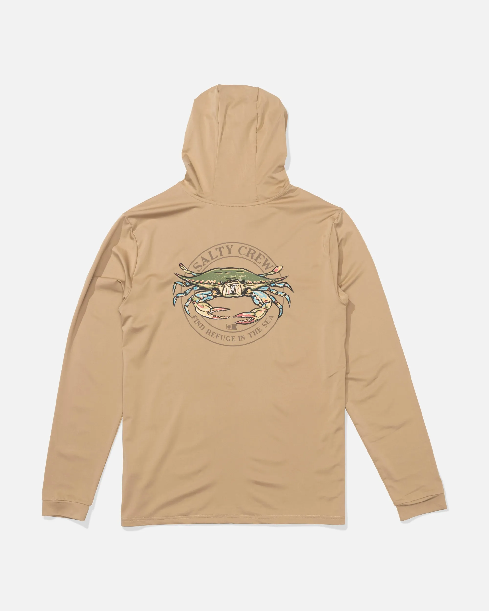 Jimmy Hooded Sunshirt - Khaki sold by Salty Crew