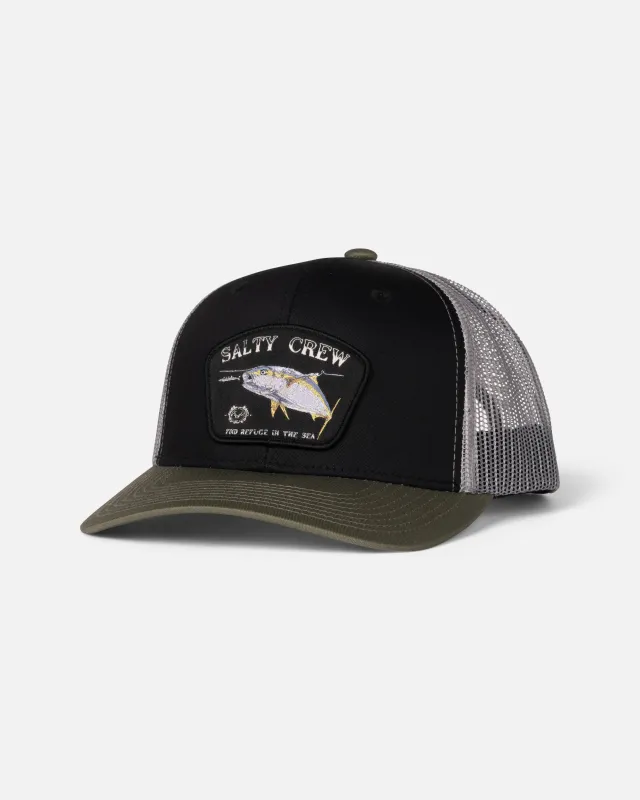 Surface Retro Trucker - Black/Olive made by Salty Crew