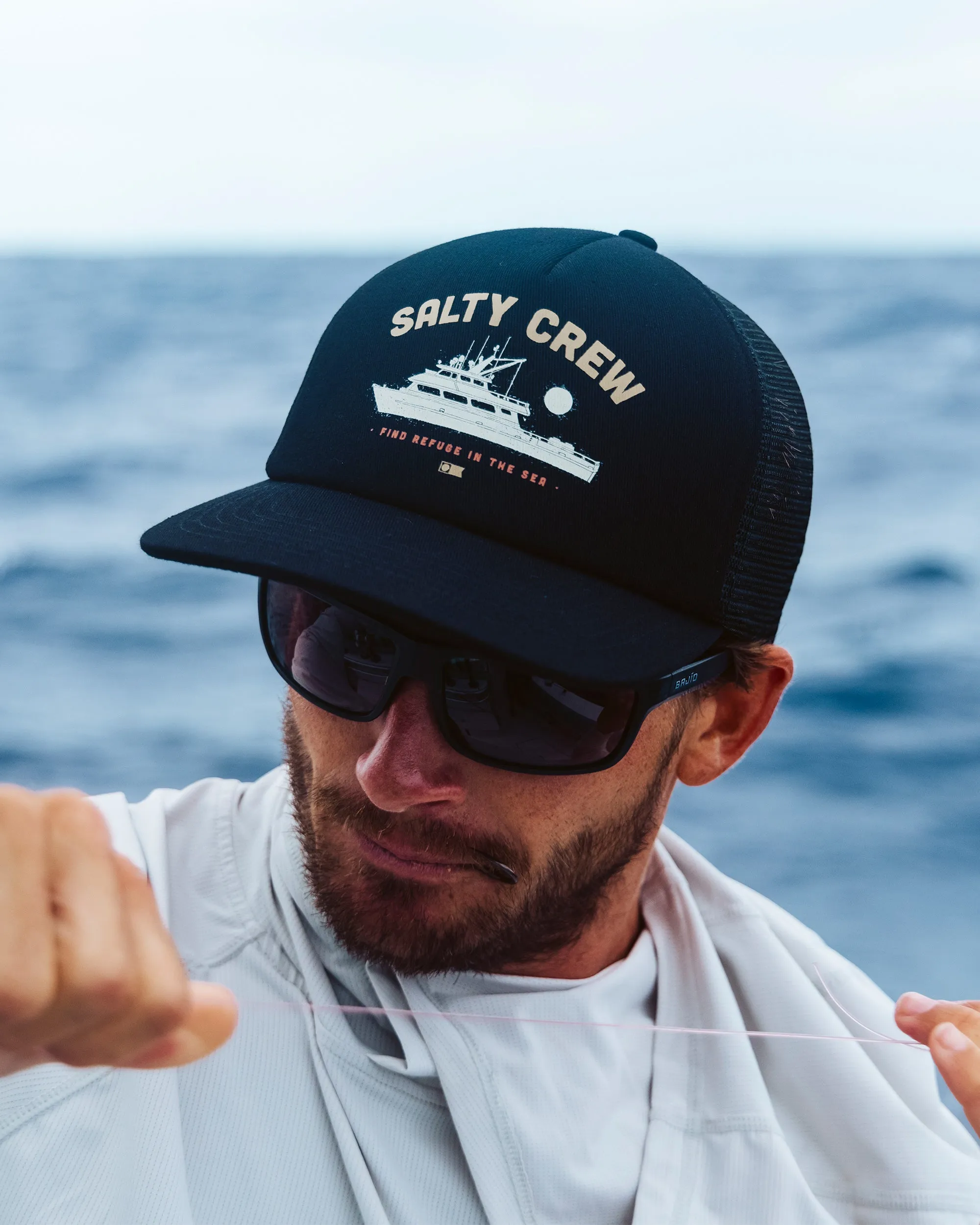 Good Times Foamie Trucker - True Black sold by Salty Crew product image thumbnail 3
