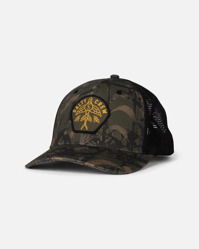 Flyer Ops Trucker - Dark Kelp Camo sold by Salty Crew