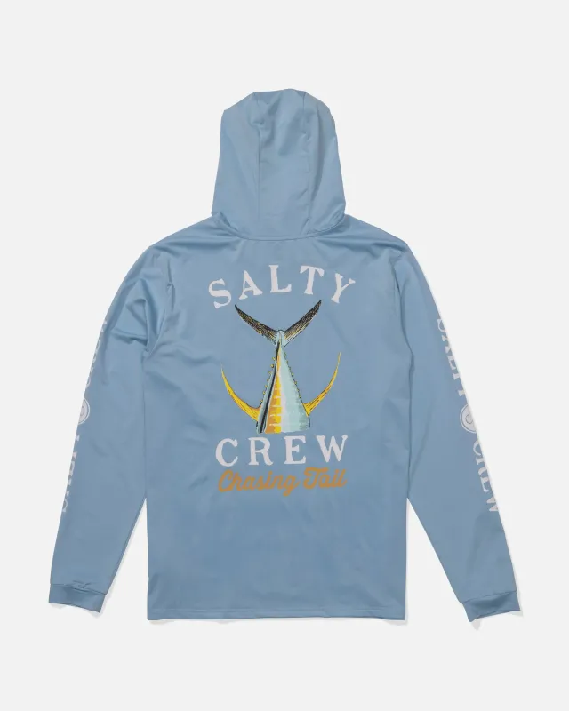 Tailed Hood Sunshirt - Clear Sky sold by Salty Crew