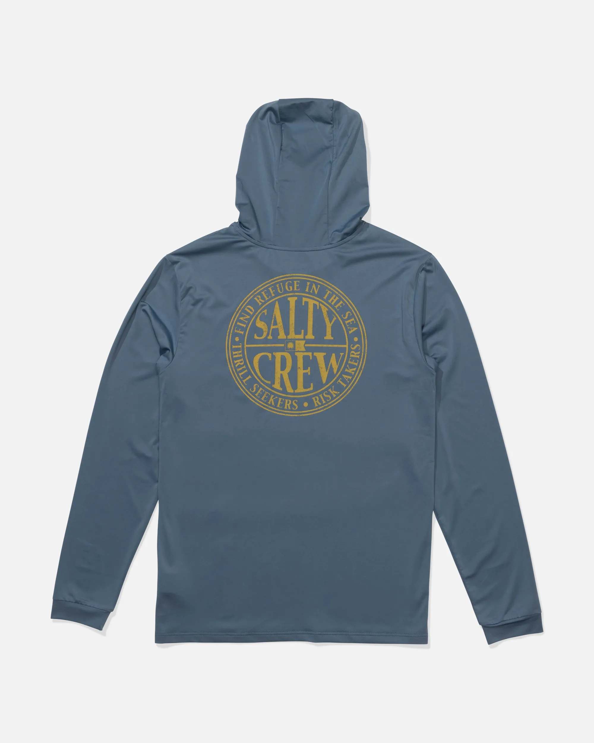 Global Hood Sunshirt - Pilot Blue sold by Salty Crew