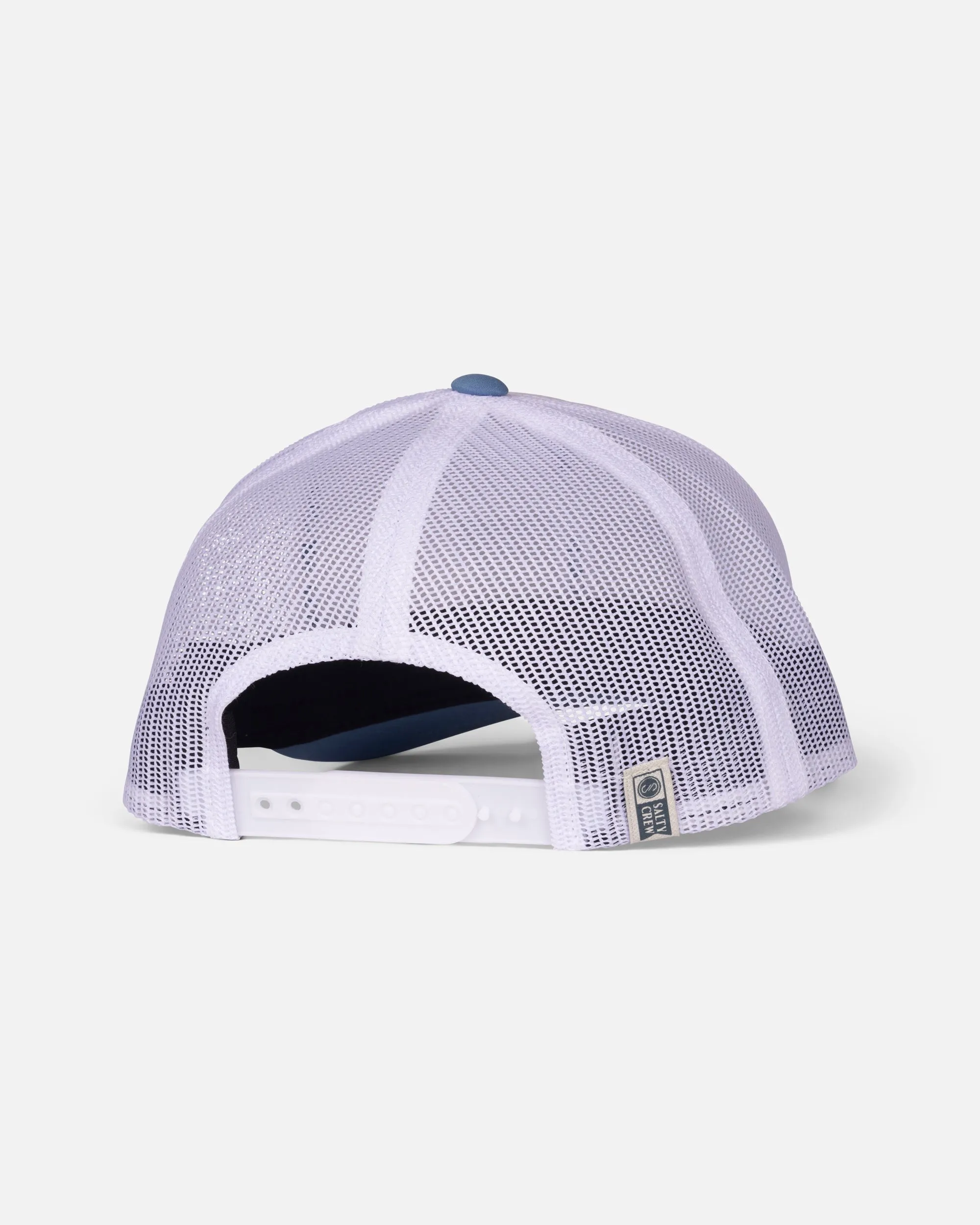 Pinnacle 2 Retro Trucker Hat - White/Slate sold by Salty Crew product image thumbnail 2