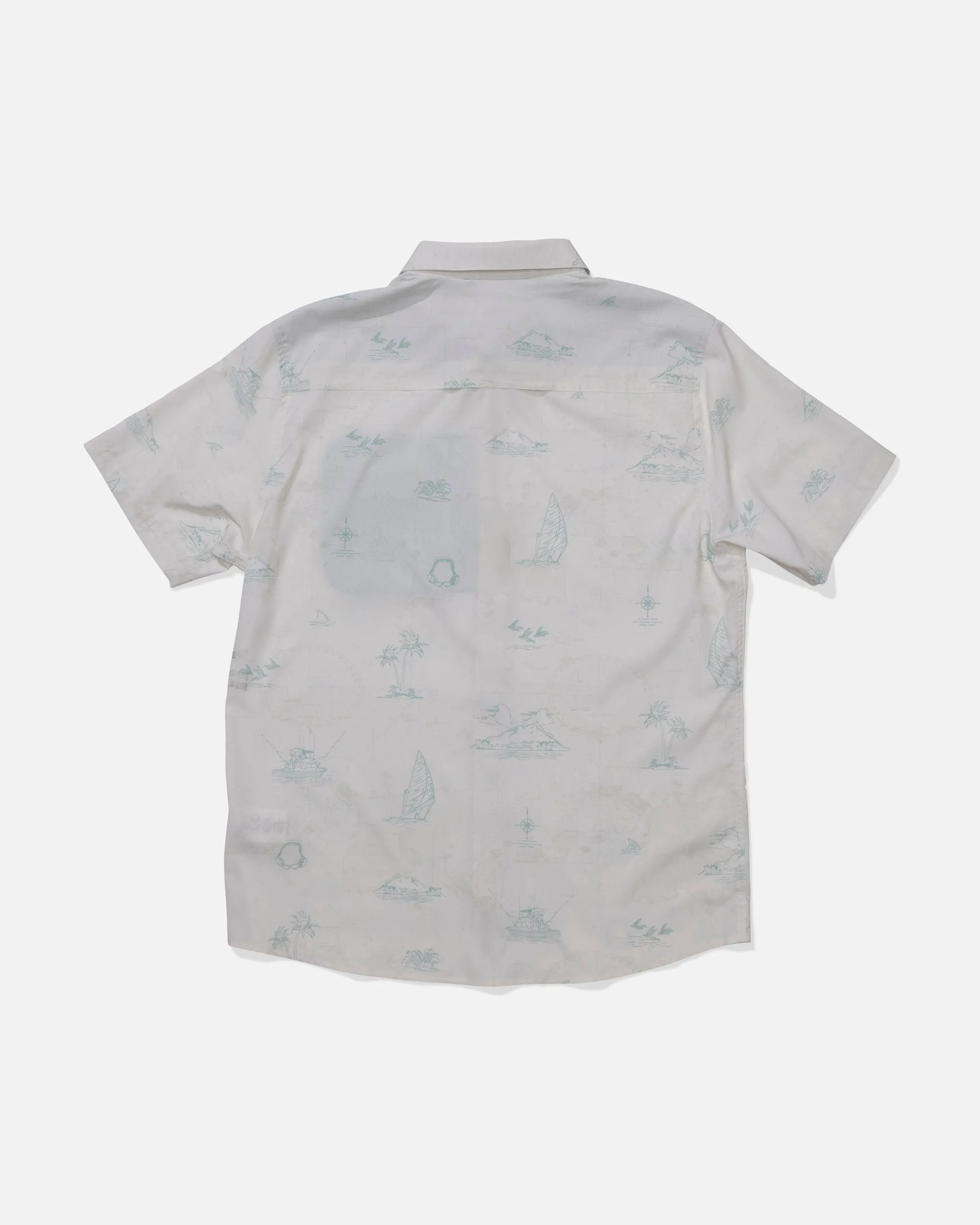 Flagship UV Button Up - White sold by Salty Crew product image thumbnail 2