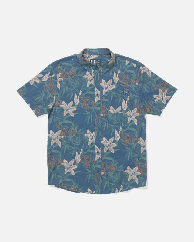 Drifter UV Button Up - Cast Blue sold by Salty Crew